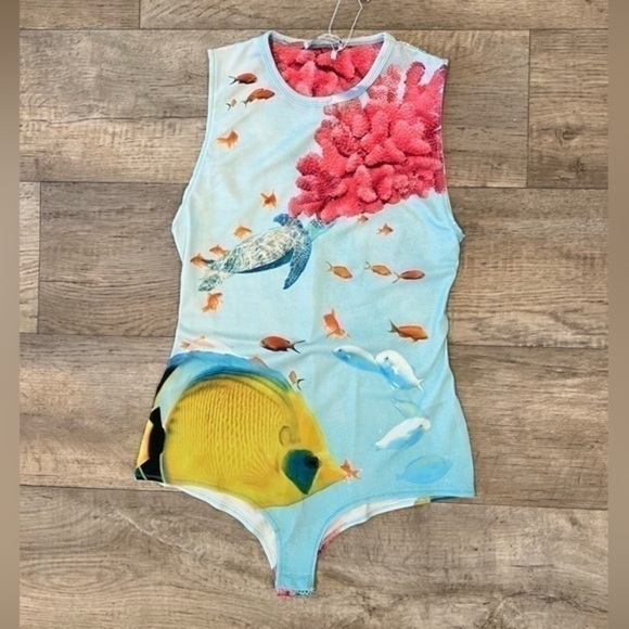 LAST ONE!!! ZARA Printed Bodysuit - Picture 3 of 12